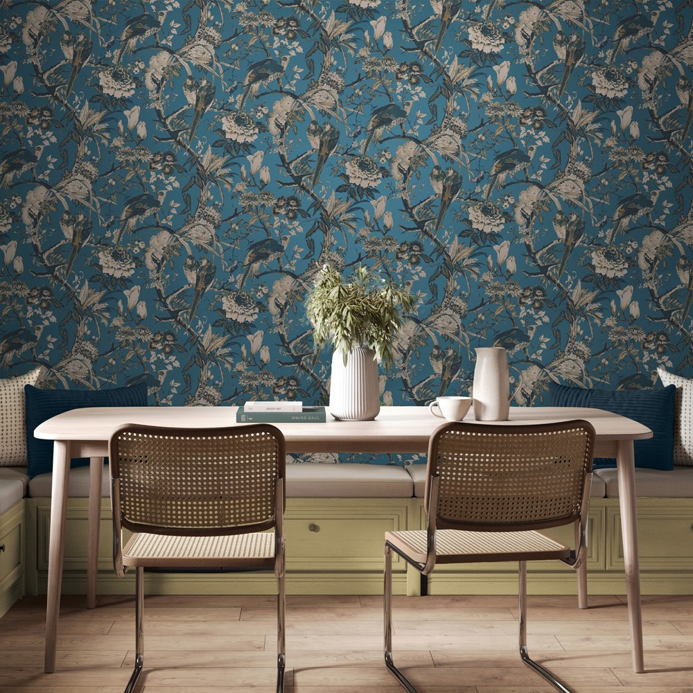 Perrow Wallpaper 127911 by Graham & Brown in Blue